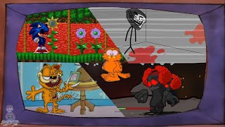 The Worst Places Garfield Could Possibly Be Tricky Phase 4 Trollge Sonic.exe Gorefield