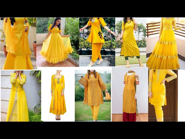 Buy Mustard Designer Heavy Cotton Salwar Suit For Haldi Ceremony Online -  SALV2368 | Appelle Fashion