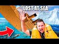 BOX FORT TITANIC! 24 Hours LOST At SEA! (THE MOVIE)