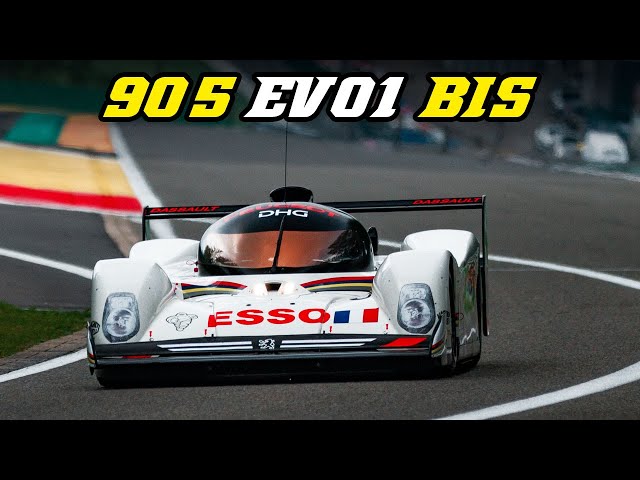 1992 Peugeot 905 evo 1 Bis | V10 Symphony at Spa 2024 & 2025 - YouTube
