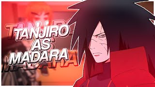 Hashiras React To Madara vs Shinobi Alliance | Tanjiro as Madara Uchiha | 🇧🇷/🇺🇲 | V i n s m o k e