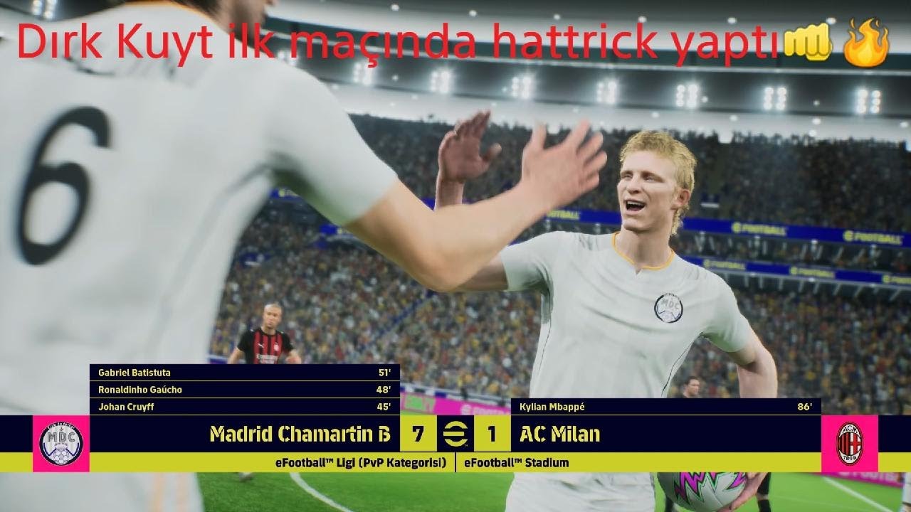 eFootball_2026 0 tl 2. Hesabımda Dırk Kuyt Deniyorum