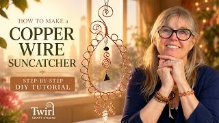 🌞 DIY Copper Wire Suncatcher Tutorial | Easy Window Charm for Beginners