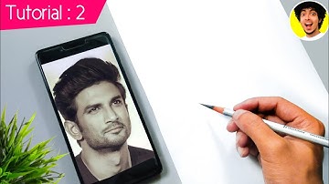 Sushant Singh Rajput Sketch || How to draw Sushant Singh Rajput outline || Sankar Art