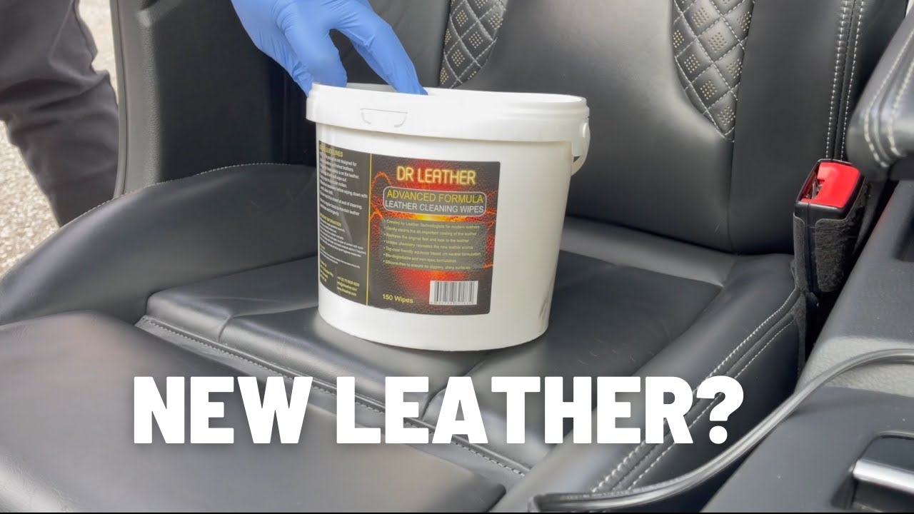 How To Get The New Car Leather Look And Smell USING DR LEATHER WIPES! 
