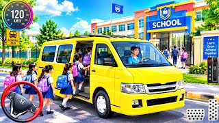 City Van Driving Simulator 3D - Real Van Driving School Game: Passenger Transport! Android Gameplay screenshot 2