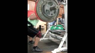 385 x 3 squat with inzer iron z knee wraps
