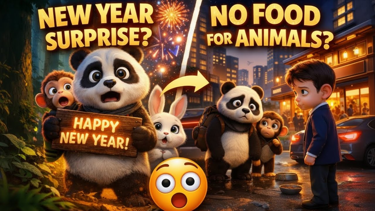 A New Year Surprise in the Forest | Milo, Pip & Panda Visit a Human City | Episode 3