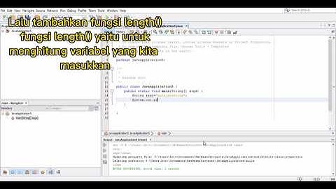Membuat kode program string dengan fungsi length