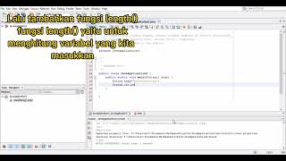 Membuat kode program string dengan fungsi length