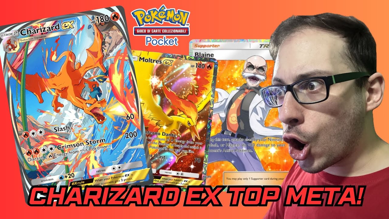 CHARIZARD EX TOP META DECK POKEMON POCKET - YouTube