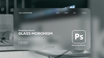 Learn How To Create Glass Morphism Effect In Photoshop Tutorial