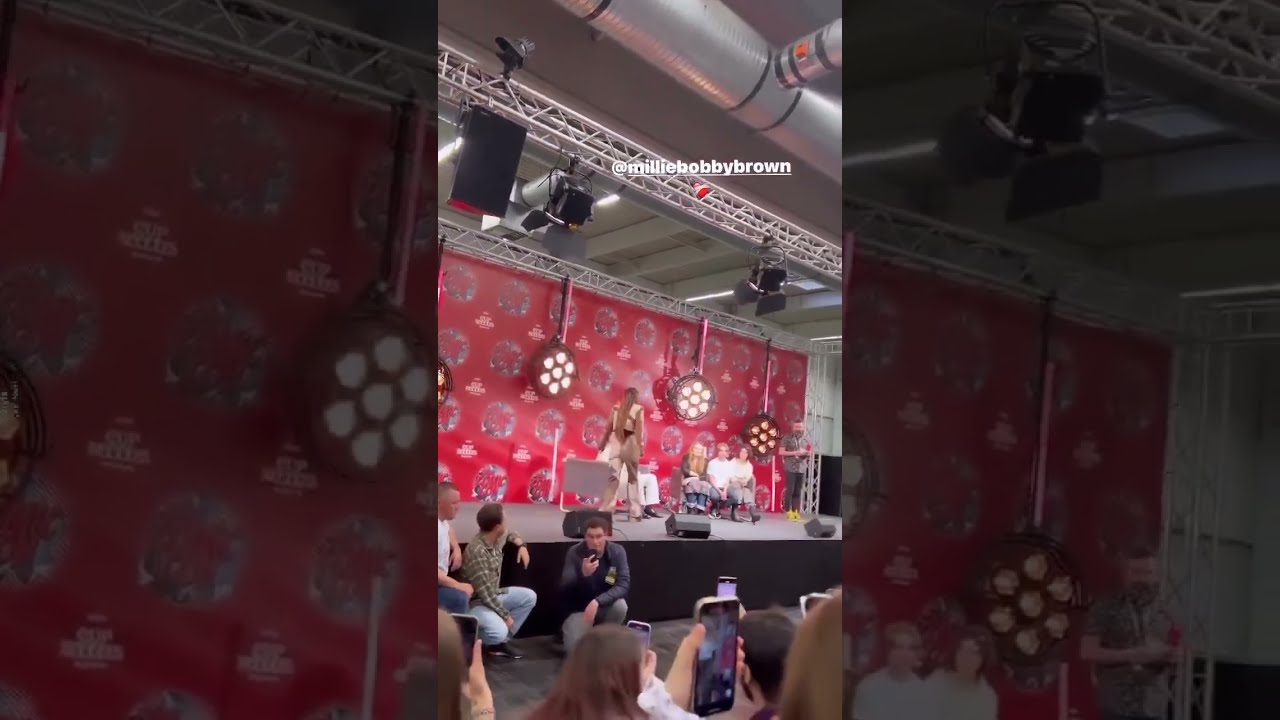 Millie Bobby Brown arriving for the German Comic Con panel today in Germany 