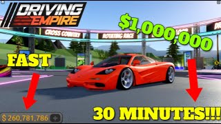 HOW TO MAKE $1MILLION FAST IN DRIVING EMPIRE!