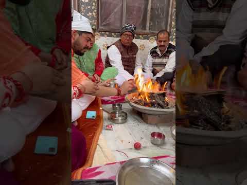 Hawan karaya ghar par 🥰🥰🎉 #shorts #indianvloggergaurav