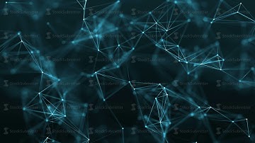 4k abstract loop color geometrical background with lines and dots