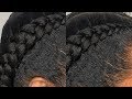 How To Do Feed In Braids ON YOURSELF Very Detailed