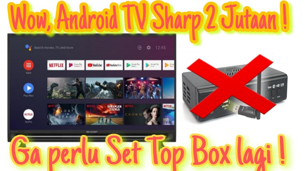 REVIEW TV SHARP 2T-C32BG1I ANDROID TV LED DIGITAL || SIARAN JERNIH TANPA SET TOP BOX !!