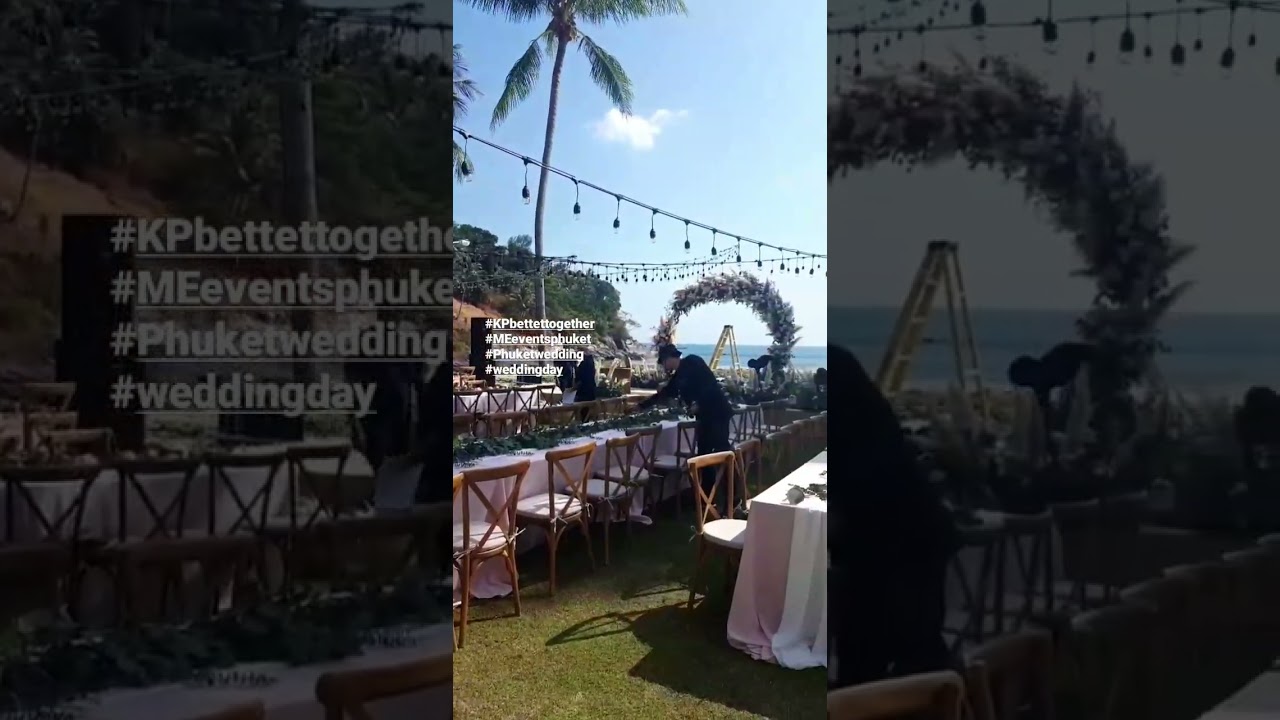Getting ready to set the stage for a breathtaking Thai wedding at Marriott Merlin Beach Phuket