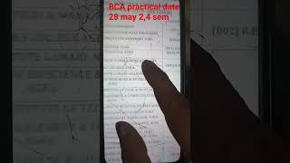 dbrau BCA practical date 28 may 2,4 sem