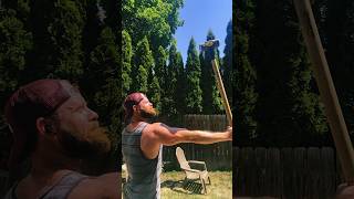 12lb Sledgehammer Nose Touch #yt #grip #ytshorts #armwrestling #workout #outdoorworkout