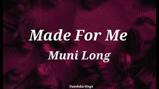 Muni Long - Made For Me Lyric Video