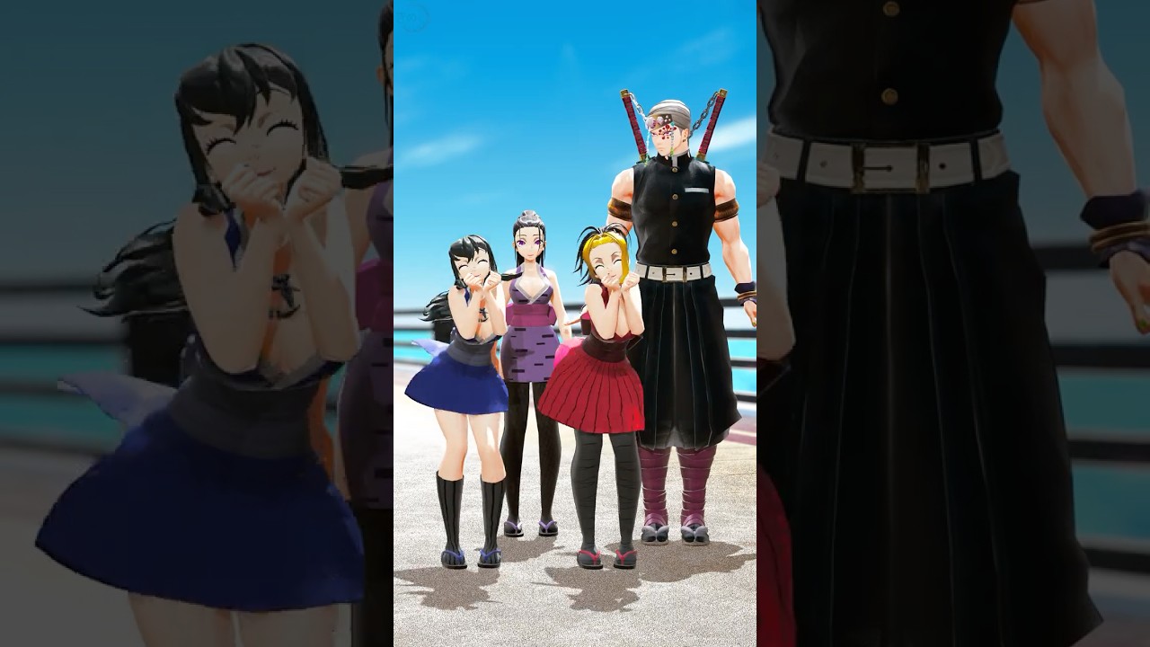 鬼滅の刃 | Royale High Kawaii | 宇随さん嫁さんズ/Uzui's wives | Demon Slayer MMD #shorts