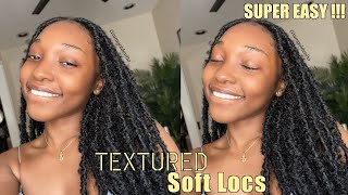 HOW TO: TEXTURED SOFT LOCS | SUPER EASY!!! | GOLDENFLO