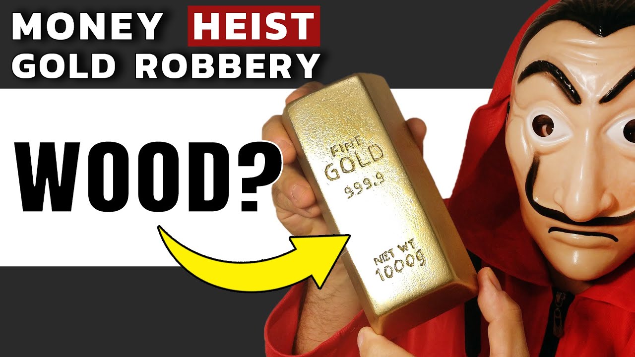 Is It WOOD? Making A DIY Gold Bar + My Money Heist Robbery Scene XDIY