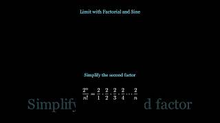 Limit with factorial and sine squared. #Limits #Calculus #Sequences