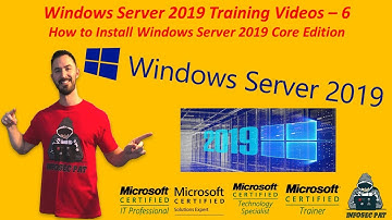 How to Install Windows Server 2019 Core Edition Video - 6 Windows Server 2019 Training.