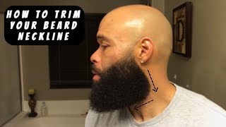 How To Trim Your Beard Neckline At Home / Sharp Beard Neckline Trim