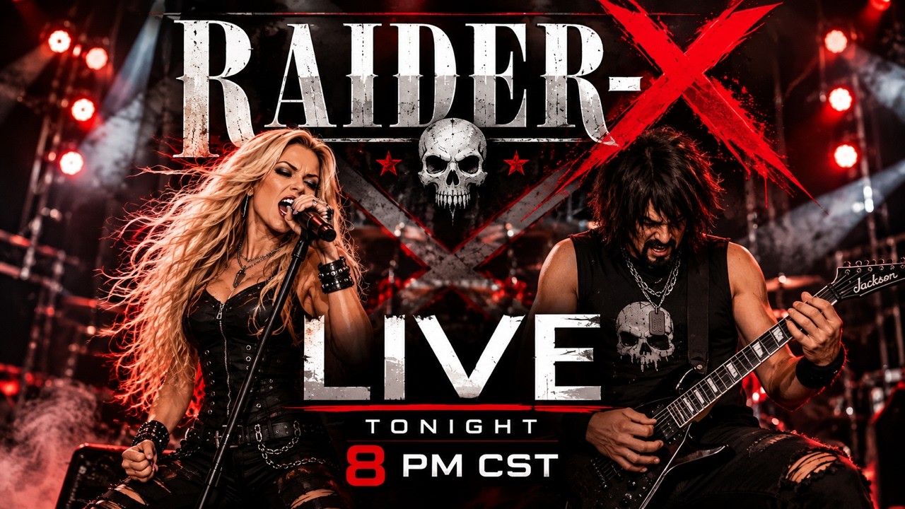 🔥LIVE METAL SHOW | RAIDER-X🎸Female Vocals + Shredding Guitar | Ozzy • Metallica • Megadeth • Pantera