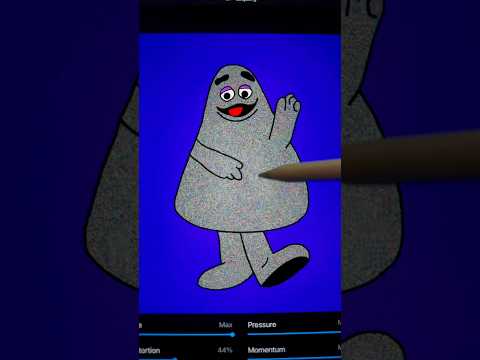Ronald said ￼HBD to grimace~pick a color|Procreate #satisfying #sub #requestedvideo #shorts