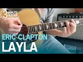 Learn Layla in 3 Minutes! Beginner Guitar Lesson (Eric Clapton Acoustic Version)