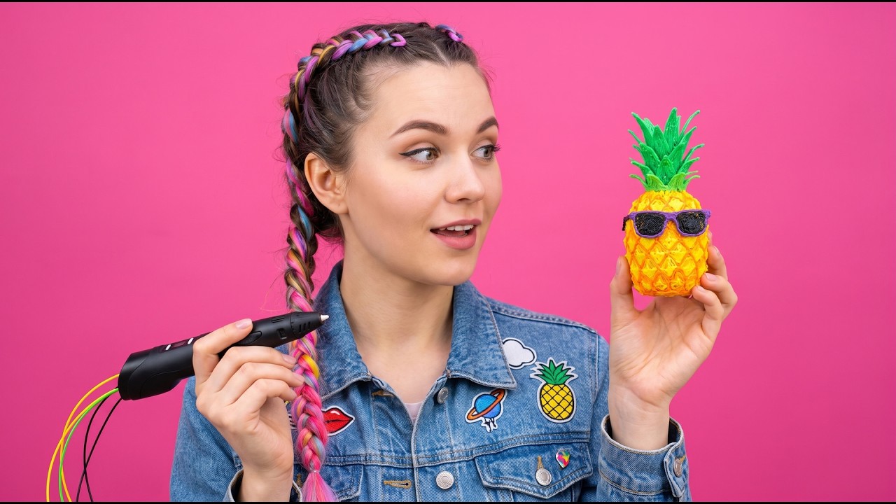 3D PEN ART AND CRAFTS IDEAS || Great Use Of Hot Glue With Your Friends ...