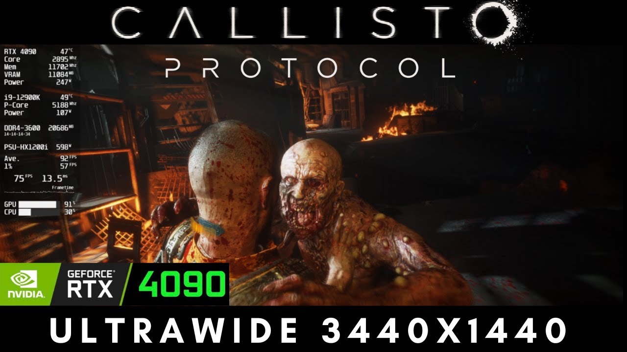 The Callisto Protocol: Dismemberment RXT 4090 - Ultra Ray Tracing Settings - Ultrawide 3440x1440