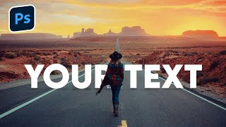How to text behind an object in Photoshop? | Step by Step Tutorial