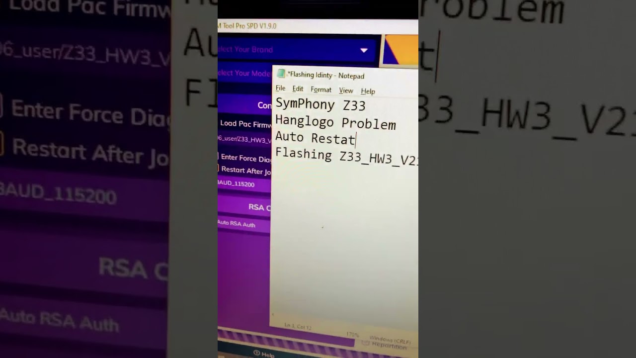 Symphony Z33 flashing To TFM Tools ✅ 