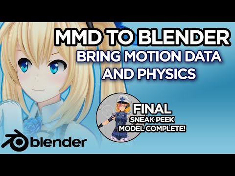 MMD to Blender 2.8x motion file VMD (RigidBodies setup)