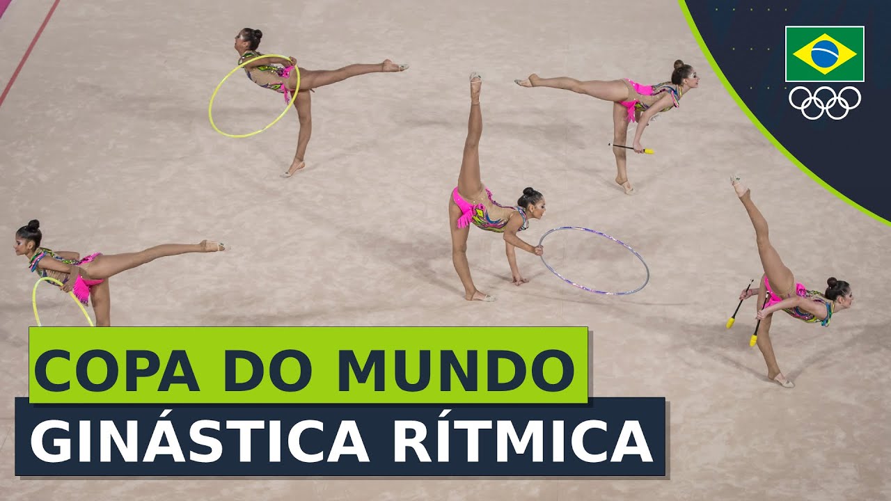 Conjunto do Brasil é 6º no Mundial de Ginástica Rítmica e vai às