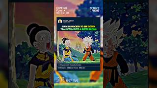 Chi Chi Shocked To See Goten Transform Into A Super Saiyan