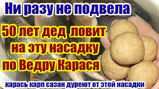 Ни Разу не Подвела! Насадка на Карася Карпа Сазана Леща Рыболовная насадка на карася