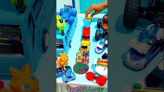Cool Sport Cars, Truck and Tayo Bus and Friends Pushing By Heavy Tracktor #cars #truck #bus