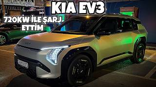 Kia EV3 720kw ile şarj ettik
