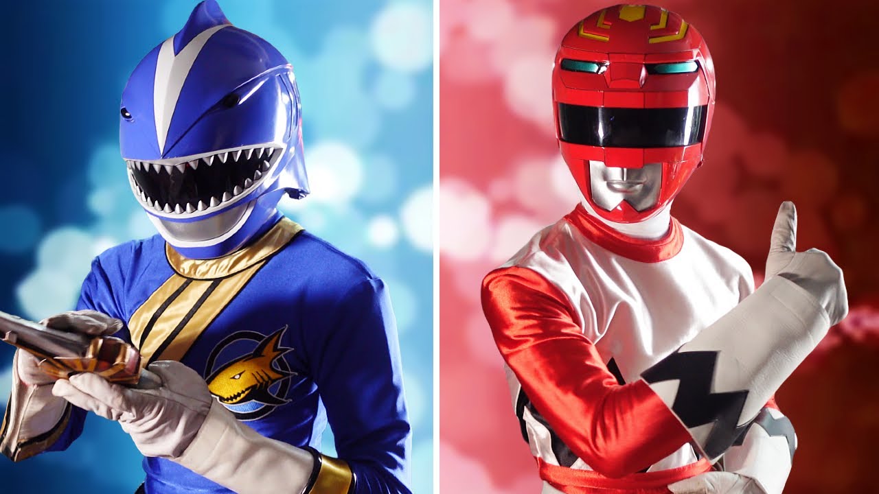 Power Rangers Split Screen Power Rangers Screen Used Suits! Lost Galaxy / Wild Force - YouTube