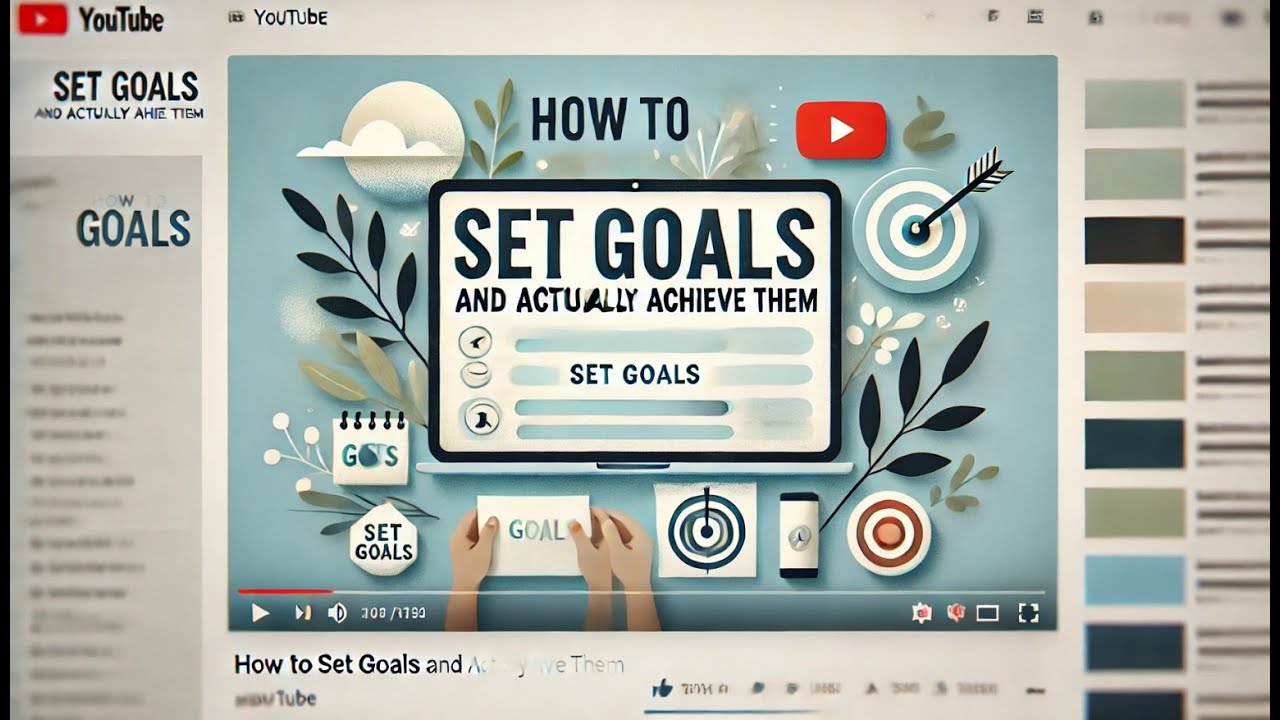 How to Set Goals and Actually Achieve Them - YouTube