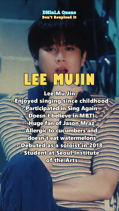 LEE MUJIN PROFILE & FACTS #shorts #leemujin #이무진 #limo #리모 #soloist