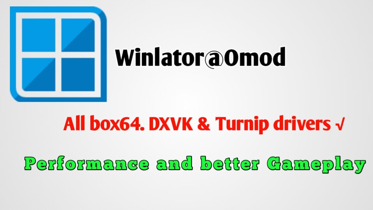 Omod Winlator @omod- installation & Setup Full Tutorial Android - YouTube