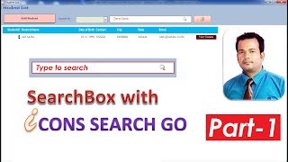 Search Box with icon Search Go Ms Access Part 1
